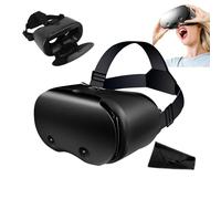 Ouitble Gafas VR 3D Anti luz Azul Gafas de Realidad Virtual Distancia de pupila Ajustable 58 75 mm para teléfonos Inteligentes 5 7 Pulgadas Android iOS ABS Viajes Ligeros Entreteni