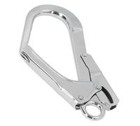 Ouitble Gancho de Seguridad para Andamios de Escalada de 25 KN, Bloqueo Automático, Gancho de Seguridad, Acero de Aleación de Alta Resistencia, Doble Bloqueo Forjado