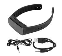 Ouitble Grabadora de Voz Reloj HD Reducción de Ruido Reproductor de MP3 Activado por Voz Grabadora Digital Pulsera con Pantalla para reuniones Conferencias Material ABS Batería de (Negra)