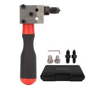 Ouitble Herramienta de abocardado, Juego de herramientas de abocardado automotriz 3/16in 1/4in Línea de freno de tubo de cobre Adaptador de herramienta de abocardado doble único Herramientas