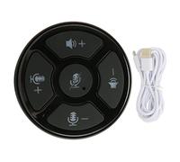 Ouitble Micrófono USB para conferencias Micrófono de Escritorio omnidireccional Profesional con Control de Silencio Luz LED para conferencias Web Aprendizaje a Distancia Material