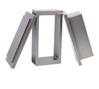 Ouitble Molde Pre Prensa de Rosin Rectángulo 4 cm x 8.5 cm Moldes Rectangulares de Pre-Prensa de Aluminio Rosin Pre Press Mold Metálico para Extracción DIY