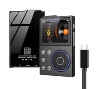 Ouitble MP3 Player Bluetooth 5.3 HiFi DSD DAC Hi -Res FLAC Música Digital Player 2.4 Pulgadas Pantalla HD con una Tarjeta de Memoria de 16 GB Admite hasta 256 GB