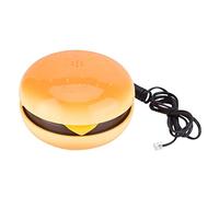 Ouitble Novedad Emulacional Hamburguesa Cable telefónico Teléfono Fijo Decoración del hogar Diseño Retro Divertido Calidad de Sonido Clara para la decoración del Escritorio de la o