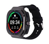 Ouitble Reloj Inteligente con Auriculares 1,46 Pulgadas Resolución 360x360 Llamada Bluetooth Reloj Inteligente Resistente al Agua Deportes Sueño Rastreador de Ejercicios para Corre (Negra)