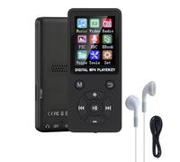 Ouitble Reproductor MP3/reproductor MP4 64GB Bluetooth 5.0 HiFi MP3 Music Player, Pantalla LCD de 1.8 Pulgadas con Altavoz de Videos Electrónicos de Videos Electrónicos de Libros (Negro)
