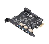 Ouitble Tarjeta de Expansión PCIe a USB 3.2 Gen 1 Adaptador PCI-E de 5 Gbps 5 Puertos (3 Tipo C + 2 Tipo A), Tarjeta PCIe a USB C Tarjeta PCI E Interna Tipo-C para PC Wins//OS X