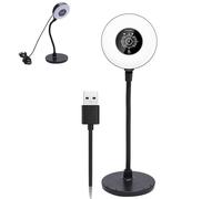 Ouitble Transmisión de la Webcam 5MP USB Web CAM TOF Auto Enfoque con Luz de Relleno Incorporada Mic AF Control Touch Varilla Flexible para PC Transmisión de Aprendizaje en Línea