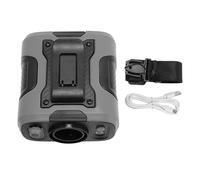 Ouitble Ventilador de Cintura Portátil 40h 13500 RPM USB Ventilador de Correa Recargable 100 Velocidades Adjuntos con Linterna y Soporte Plegable para Viajes de Campamento Al Aire Libre
