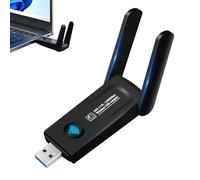 Ouitble WiFi USB Antena para PC 1200Mbps Dual Band 5GHz/2.4GHz USB 3.0 WiFi Adaptador con Dual 5Dbi Antena para Desktop Laptop Tablet para Wins XP 7 8 8.1 10 11