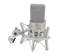 Ouitble XLR Studio Micrófono de 26 Mm Gran Micrófono Condensador de Membrana con Choque para Producción Musical Canto y Podcasts (Oro)