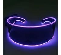 OUJIAHUI Actualización de gafas LED inalámbricas, gafas geniales, gafas de fiesta salvaje de Navidad y halloween, gafas de baile, gafas de fiesta loca (Púrpura)