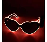 OUJIAHUI Actualización de gafas LED inalámbricas, gafas geniales, gafas de fiesta salvaje de Navidad y halloween, gafas de baile, gafas de fiesta loca (naranja)