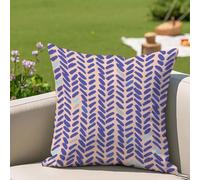 Oujkeef Fundas Cojin 30x30 cm Exterior Impermeable, Funda Cojin Decorativos Púrpura Azul - Pack de 1 Cushion Covers Lavable para Sofá Tumbona Banco de Jardín Patio Terraza Cojines, #410l