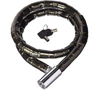 OUKAIDA Candado de Seguridad para Motos y Bicicletas, Blindado Antirrobo y Reforzado, con Llave, 1 Metro, PVC Recubierto