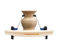 OUKANING Abrazadera de cerámica de 39 cm de ABS con 5 patas de apoyo ajustables y base antideslizante, para recortar cuencos, platos, jarrones, ruedas de cerámica de 25 a 36 cm