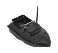 OUKANING Bote de cebo de 500 m, 2 baterías de 5200 mAh, mando a distancia, barco de cebo para pescadores, 1,5 kg, recipiente para cebo con ABS de acero inoxidable, resistencia al viento, barco de