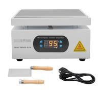 OUKANING Estación de soldadura, 200 x 200 mm, 700 W, pequeña, 400 ℃, mini placa calefactora con indicador LED, soldadura, precalentamiento, estación de precalentamiento SMD, estación de