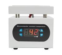 OUKANING Estación de soldadura, placa calefactora, 100 x 100 mm, pequeña, 350 W, mini placa calefactora, soldadura, 400 ℃, indicador LED eléctrico, estación de precalentamiento SMD, soldador, placa