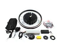 OUKANING Kit de conversión de bicicleta eléctrica de 20 pulgadas, rueda delantera, motor frontal, 48 V, 1000 W