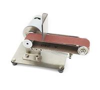 OUKANING Lijadora de Banda eléctrica, lijadora de Banda, lijadora de Pulido DIY, Amoladora de Banco, Herramienta con Motor de husillo de ángulo Fijo 795