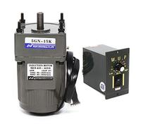 OUKANING Motor Reductor monofásico AC 220V 40W Motor Reductor Motor asíncrono Motor de Velocidad Ajustable (15K)