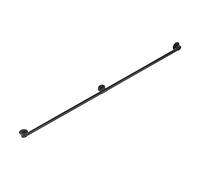 OUKANING Pasamanos para escaleras de 153 cm/200 cm/244 cm/366 cm, pasamanos de pared antideslizante de acero con 8 cm de distancia a la pared, barandilla de escalera para vivienda sin barreras