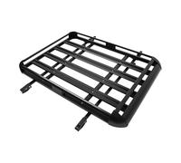 OUKANING Portaequipajes de aluminio, cesta de 140 cm/160 cm, portaequipajes de aluminio, soporta hasta 150 kg, soporte para el techo del coche, cesta, negro, universal (140 x 100 cm)