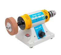 OUKANING Pulidora de 10.000 rev/min, pulidora, joyería, 320 W, pulidora multifuncional pequeña para carpintería, amoladora eléctrica de joyas, pulidora de pie