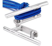 OUKENS Grapa para Barcos, 8 Pulgadas, Amarre para Barcos, Muelle, Cubierta, Cornamusa, Amarre para Barcos de Acero Inoxidable, para Yates Marinos