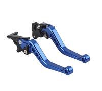 OUKENS Palanca de embrague de freno, 2 uds., manijas de dispositivo de freno de manillar de tambor de aleación ajustable de aluminio universal para motocicleta(Azul)