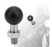 OUKENS Soporte de bola de rosca para motocicleta, base de bola de espejo retrovisor, soporte de cabeza de bola universal Accesorio de moto a prueba de herrumbre para mano derecha(M10*1.25)