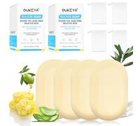 OUKEYA 10% Jabon De Azufre, Jabon Leche De Cabra, Ácido Salicílico, Aceite de Árbol de Té, Aloe Vera, Antibacteriano, Calmante, Limpieza Profunda, Reparación de la Barrera Cutánea, 4 x 115g