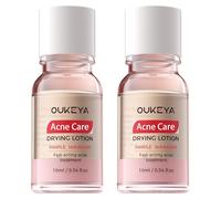 OUKEYA 2 x 10 ml lociones faciales calmantes y matificantes con complejo mineral y niacinamida, para pieles impuras y poros dilatados