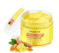 OUKEYA 50 Unidades Discos Faciales de Cúrcuma y Ácido Kójico, Almohadillas Limpiadoras Suaves con Vitamina C, Manzanilla y Extracto de Semilla de Pomelo, Hidratantes y Calmantes para el Rostro