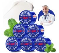 OUKEYA Bálsamo Labial Medicado Hidratante con Cera de Abejas, Petrolato, Aceite de Menta, Ingredientes Naturales, Máscara Labial de Noche, Hidratación Prolongada para Labios Agrietados, 6 Pieza