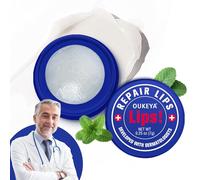 OUKEYA Bálsamo Labial Medicado Hidratante con Cera de Abejas, Petrolato, Aceite de Menta, Ingredientes Naturales, Máscara Labial de Noche, Hidratación Prolongada para Labios Agrietados, 1 Pieza