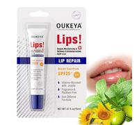 OUKEYA Bálsamo Labial SPF 25+, Chapstick Solar Protección UVA/UVB & Hidratación 24H, Hidratante Labios con Aceite de Semilla de Girasol, Aceite de Semilla de Jojoba, Menta, Portátil, 15ml