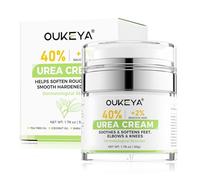 OUKEYA Crema Urea al 40% con Ácido Salicílico al 2%, Crema Pies Manos Tratamiento Intensivo para Piel Agrietada, Talones y Codos, Creme Hidratante Pies (50g)