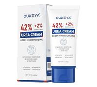 OUKEYA Crema Urea al 42% con Ácido Salicílico al 2%, Crema Pies Manos Tratamiento Intensivo Piel Agrietada, Talones y Codos, Crema Hidratante Pies, Elimina Callos Antifisuras, Fácil Transportar, 85g