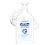 OUKEYA Retinol Body Lotion 500ml, Loción Corporal Hidratante con Retinol y Vitamina E para Piel Suave, Bodylotion de Uso Diario con Extractos Botánicos, Gran Formato