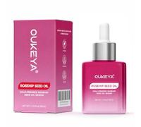OUKEYA Sérum Aceite de Rosa Mosqueta 35ml - Aceite Facial con Rosa Canina, Espino Amarillo, Karité y Ácido Hialurónico - Sérum Hidratante para Piel Seca y Apagada
