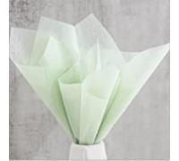 OUKEYI 40 hojas de papel floral de algodón coreano no tejido, impermeable, plegable, verde menta, perfecto para bodas, aniversarios, cumpleaños