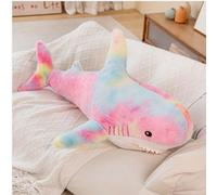 OUKEYI Almohada gigante de peluche de tiburón de 30 pulgadas, juguetes de tiburón suave, almohadas de felpa de tiburón grande para niños, cómoda almohada para dormir, cojín de espalda, regalo para