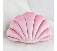 OUKEYI Almohadas de Concha, Bonitas Almohadas Decorativas con Forma de Concha Marina, para sofá, Cama, Silla, hogar, Sala de Estar, Dormitorio, Oficina, cojín de Suelo (13 x 10