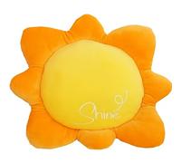 OUKEYI Cojín de suelo con forma de flor en forma de nube, cojín de asiento, bonita almohada de sol, juguete de felpa, para decoración del hogar, niños, niñas y mujeres (amarillo)