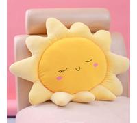 OUKEYI Cojín de Suelo de Flores cojín con Forma de Sol, Bonito cojín de Asiento para Silla, Lindo cojín de Sol Juguete de Peluche para decoración del hogar Regalos para niños y niñas (58 cm)