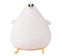 OUKEYI Cojín divertido de peluche con forma de gaviota, simulación de pollo graso, suave acolchado, tapete kawaii