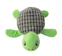 OUKEYI Juguete de peluche chirriante de tortuga marina para perros, juguete interactivo para masticar, duradero, sin relleno, para perros pequeños, alivia la ansiedad, la dentición y los mantiene