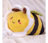 OUKEYI Juguete de peluche de abeja de 12 pulgadas, almohada de abeja suave, almohada de peluche para abrazar, regalo para fiestas de cumpleaños infantiles, Navidad, San Valentín